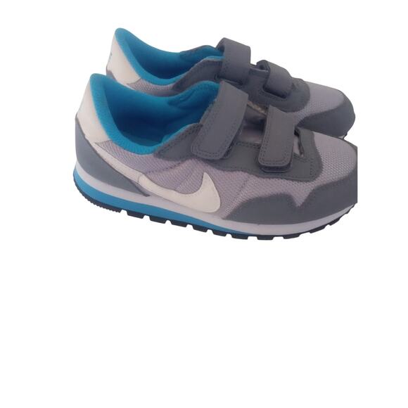 Nike Metro Plus TD Kids Shoes Size 2Y - Gray and Blue Without Box - Picture 1 of 7